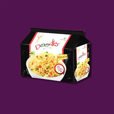 Doodles Instant Masala Twist Noodles (ডুডলস ইনস্ট্যান্ড মাসালা টুইস্ট নুডলস)-8 Pack